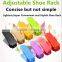Vivinature shoes organizer about plastic foldable single pair plastic shoes rack