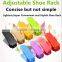 Vivinature shoes organizer about plastic foldable single pair plastic shoes rack