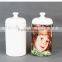 2016 Sublimation white Ceramic Storage Jar with your requirements