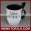 unique sublimation double color special coffee mug with spoon for sale