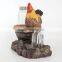 Resin Souvenir With Hens and Roosters