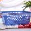 Wholesale small plastic basket/multi-purpose plastic basket with hole