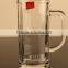 Custom design 350ml Glass beer cup with handle