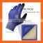 18 Gauge Ultra Lite Black Polyurethane Coated Gloves,Blue Nylon Working PU Gloves,Safety PU Palm Fit Gloves