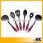 Colourful Handle 5 Pcs Nylon Kitchen Utensil Set