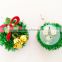 Latest design christmas wholesale wreath big bell light up led party favor earrings