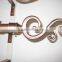 factory saling!!! antique brass and antique copper metal curtain rod with double bracket