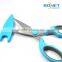 SKI0008 LFGB certificated 8-1/4" soft handle best quality kitchen scissors with safety cover