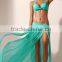 Elegant women belly dance skirt sexy side slit skirt LD6047