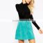 A Line Suede Street Style Skater Mini Skirts For Women