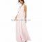 New style night dress for girls pink beaded embellished plus size long maxi dress