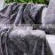 Heavy Weight Thick Warm 100% Polyester Rabbit Fur Blanket Tip Dye
