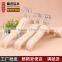 Multifunctional Strong Wooden Kids Hanger Sturdy Wooden Pants Hanger Beautiful and Cheap Wood Kids Hanger