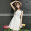 summer new design young lady dress fashion printed cotton linen A-LINE embroidered dress Sleeveless vest dress