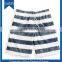Polyester sublimation striped print beach shorts swim trunk for men