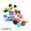 Colourful Hexagon FDA Baby Silicone Chew Beads For Promotional Bracelet