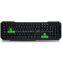 Factory price USB computer standard Keyboard with Green game keys