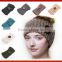 Woman Fashion Knit Wide Headband /Custom Knit Plain Color Headband/Knit Headband With Buttons