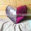 Latest heart shape design sequin pillow cover mermaid