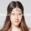 Bohemian Beach Travel Hair Ornaments Alloy Teardrop Rhinestone Headband Headchain Headpiece