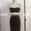 Dress Dropshipping Women's Sexy Strapless Club Hollow out Dress Bodycon 2 Pieces Dress Set