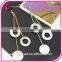 Han edition accessories wholesale minimalist stud earrings Bohemian tassel white shells multilayer female pendant earrings