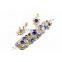 Aidocrystal Handmade Rhinestone Bridal Cuff Bracelets and Matching Earring Jewelry Set