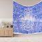 Indian Wall Hanging Hippie Hamsa Fatima Tapestry Bohemian Bedspread Dorm Decor 95"X85" Inch