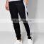 Wholesale 100% cotton elastic waist mens sports blank jogger tapered emboss