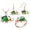 Rhinestone Diamond set with earings ring and necklace