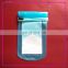 High Quality waterproof transparent blue PVC cell phone holder