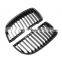 1 Pair Gloss black Single Slat Line Front Grille Kidney grill for BMW 3 Series E90 E91 2005 2006 2007
