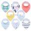 Pink  Newborn 8 PackCotton baby  Organic  burp cloths cotton baby bandana bibs