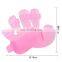 Transparent Soft Teeth Pet Fur Remover Gloves Pets Hair Massage Brush Cat Soft Gloves Dog Hair Cleaning Gloves