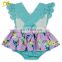 Chic Toddler Flower Dress Bodysuit Fashion Baby Girl Clothes Cute Baby Ruffle Rompers Wholesale