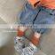 6819/2020 new arrival kids brand denim jeans lantern pants girls fashion loose straight baby girls pants