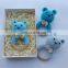 Newborn Gift Eco-friendly Cotton Crochet Hand Knitted Bear Rattles