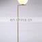 Modern White Glass Globe Shade Floor Lamp Golden Standing Lamp For Bedroom Living Room Home Lighting