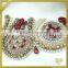 Blending beaded applique for bridel dress FHA-067