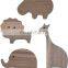 Cute Jungle Animal Wall Hooks Decorative Wooden Wall Hooks shelf