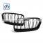 Double Slat Line 3 Series F35 F30 Glossy Black Front Grille 51137255411