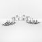 High Quality Zinc Alloy Metal Making Accessories Metal Alphabet Small leaf Charm Pendant Jewelry