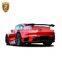 Best Quality T-Chart Style Front Lip Rear Spoiler Side Skirts Full Body Kit For Porsche 911-992