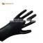 Black powder free work gloves safety  nitrile synthetic gloves touch screen design black nitrile gloves