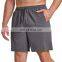 custom high quality cheap nylon plus size men's solid color running shorts 2021