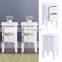 Pair Of White Shabby Chic Bedside Table 2 Drawer Storage Cabinet Nightstand Unit