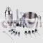 Creation Factory Direct Oem Customizable Various Styles Logo Modulation Cocktail Drink Bartender Set Stainless Steel Shaker Bar