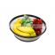 Multi-function collapsible microwave food cover with easy grip handle fruit vegetable washing basket