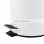 Embossing white color 3L/5L/12L dustbin garbage can soft closed dust bin waste stainless steel garbage can