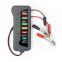 professional 12V Automotive Digital Electronic Battery Charge Tester Alternator 6 LED Light for Cars and Motorcycle